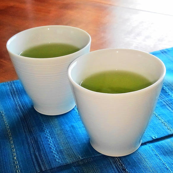 線刻　ゆのみ茶碗 〈白磁　カップ〉 2枚目の画像