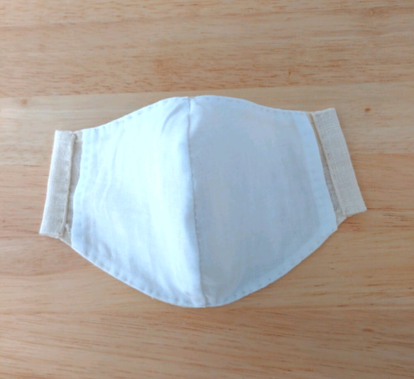 【手縫い】夏マスク(立体) フィルターポケット付き　Mサイズ(イロワケイルカ) 3枚目の画像