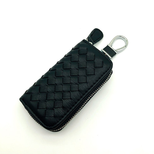 ブラックレザー 編み込みキーケース 楽天市場】スマートキーケース 編み込み 上質レザー メンズ キー