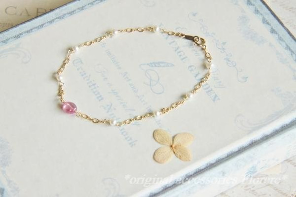 pink sapphire bracelet 1枚目の画像