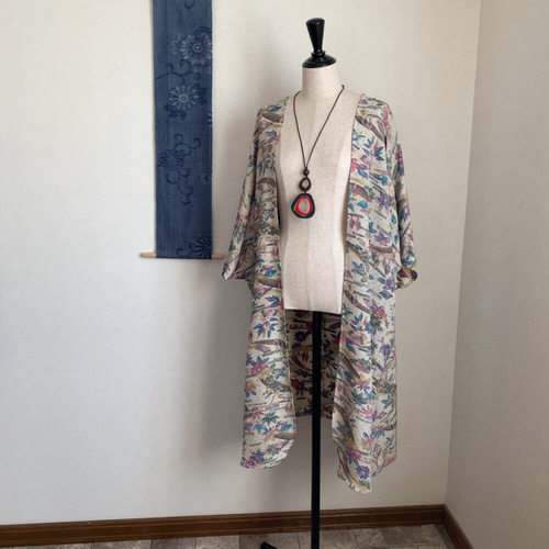 絞りリメイクロングカーディガン 絞りリメイクロングカーディガン