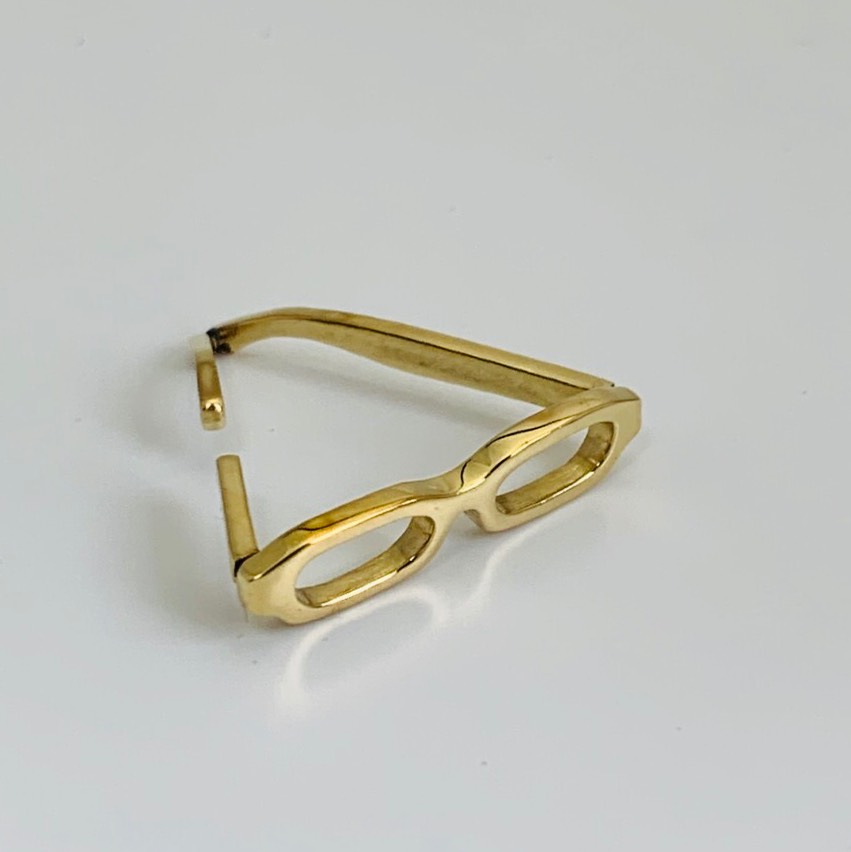 メガネ型 △イヤーカフ　 〜brass〜