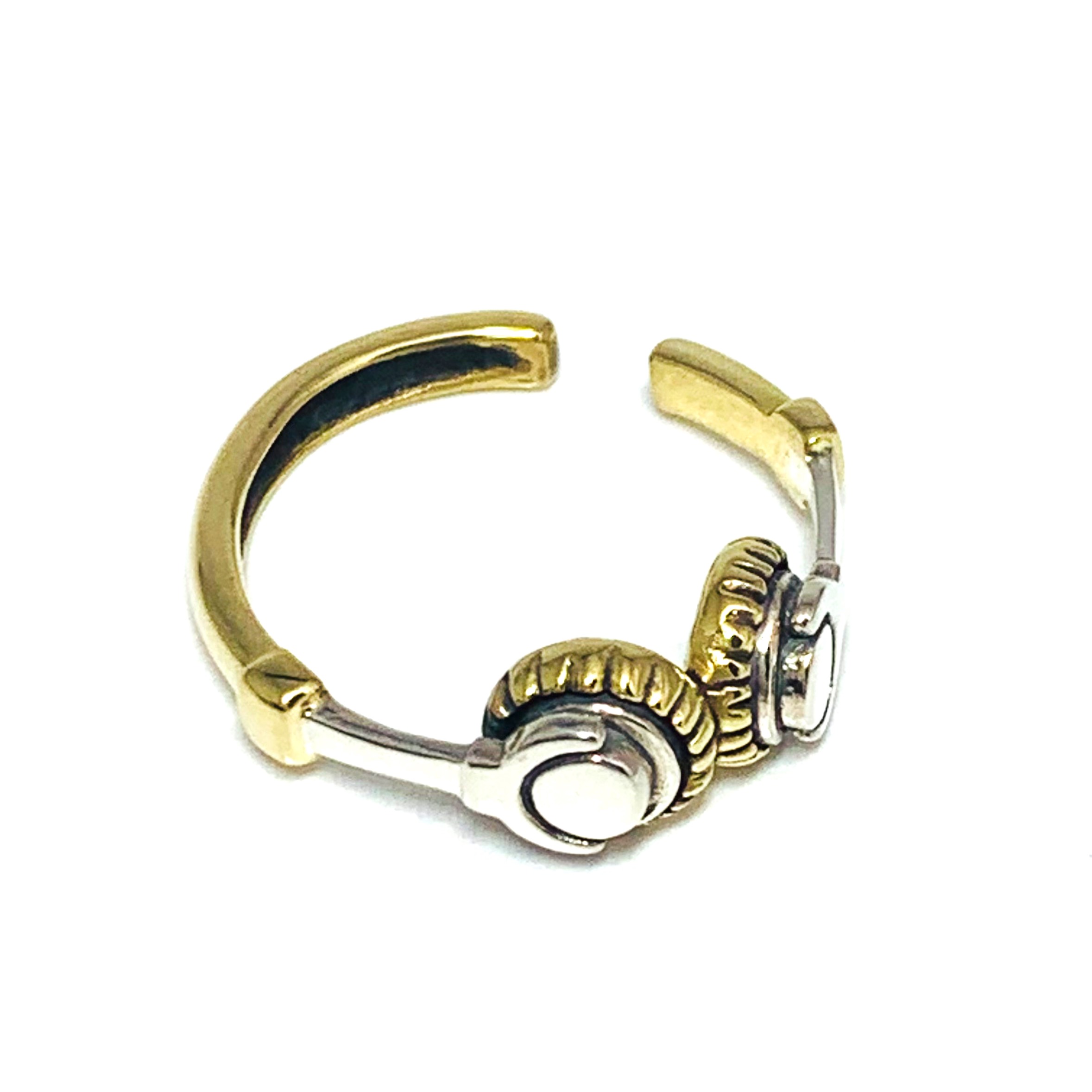 ヘッドホン型イヤーカフ　〜sv925 & brass〜