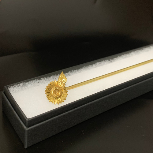 sunflower”さま　三日月型かんざし〈Bouquet・向日葵・盛り〉 yurimamaさま売約済みややミニ〈Bouquet・向日葵2022・盛り〉
