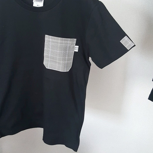 SALE【レディースS】ライトグレー×水色グレンチェック柄