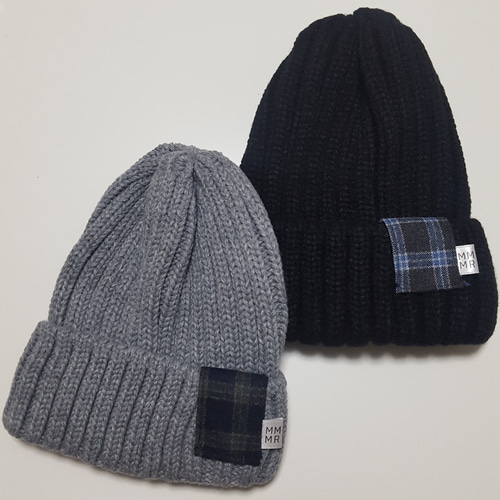 Supreme チェック柄 ニット帽