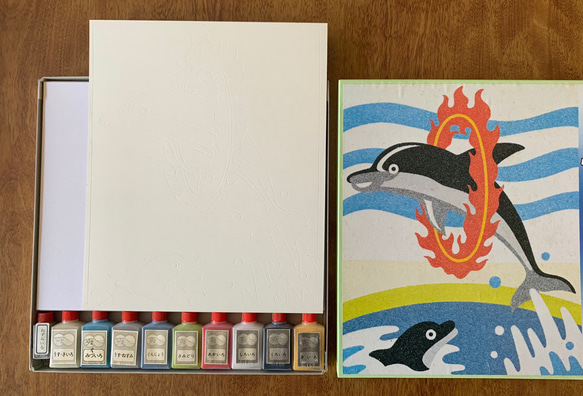 非売品 砂絵 ペンギン 梓｜Artmeter by アート作品（ペンギン」 絵画 絵画