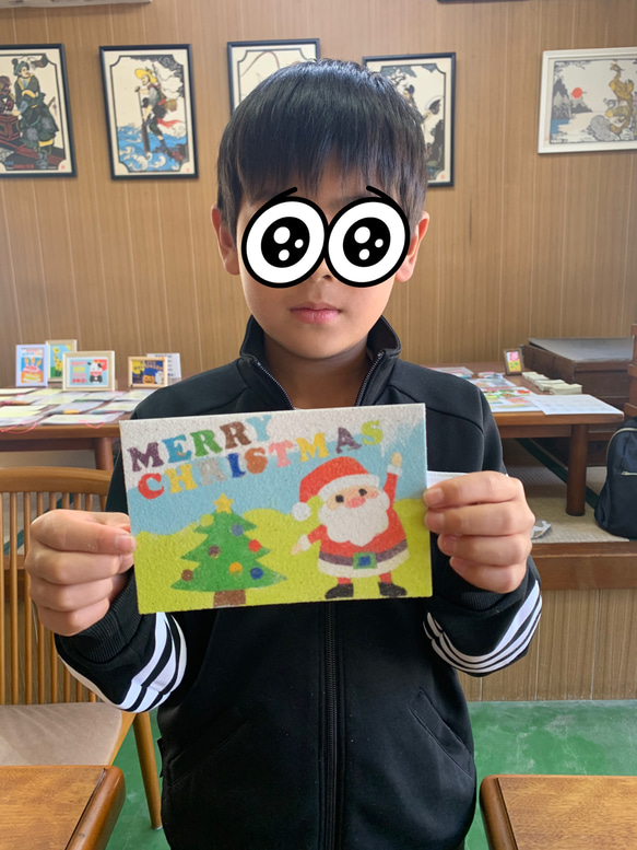 お家やイベント、パーティーで作ろう！クリスマス砂絵カード 3枚目の画像