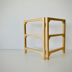 折り畳み式・木製キッチン布巾掛け 3枚目の画像