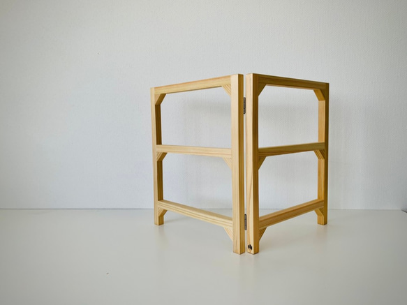 折り畳み式・木製キッチン布巾掛け 3枚目の画像