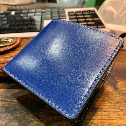 本革二つ折り財布/ビルフォード/ルガトショルダー/総手縫い