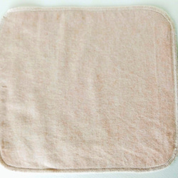 オーガニックコットン 布ナプキンパッド Ｍサイズ（茶綿ネル×茶綿ネル） 2枚目の画像