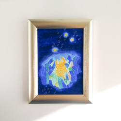 『星たちの眠る海』　※原画（オイルパステル） 2枚目の画像