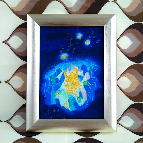 『星たちの眠る海』　※原画（オイルパステル） 5枚目の画像