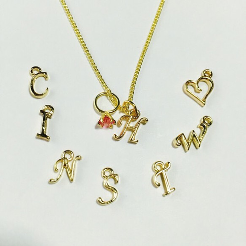再販♥️イニシャルネックレス♥️誕生石リング付き ネックレス