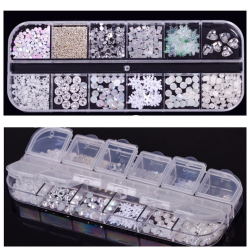 ❤ネイルパーツセット❤12種類 ネイルチップ（つけ爪） 大人可愛い