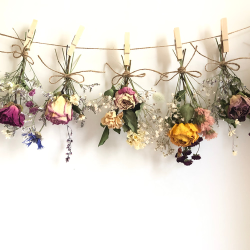 ドライフラワー薔薇の花束ガーランド ガーランド Rest garden 通販  