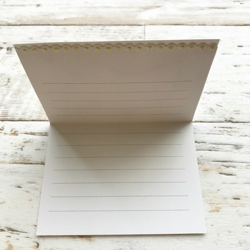 ♡小花の二つ折りギフトカード♡サンキューレター♡結婚・出産祝い