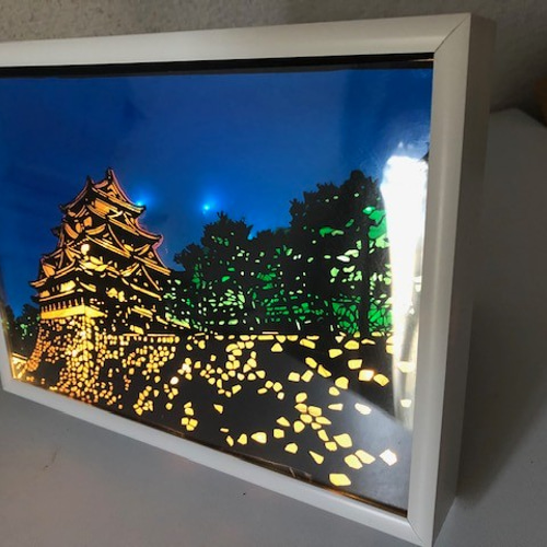 【切り絵】城 切り絵 ＊「 ノイシュヴァンシュタイン城（ ドイツ