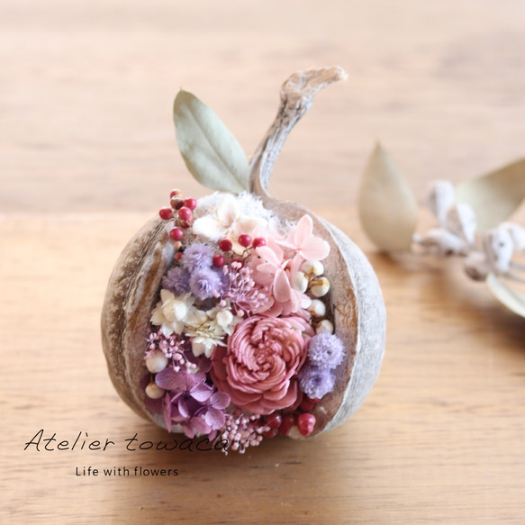 幸せを呼ぶ実  ブッダナッツ(小さめ)【パステルピンクのスイートアレンジ】 幸せを呼ぶ実 ブッダナッツ(小さめ)【パステルピンクのスイートアレンジ】