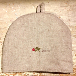 Natural Countryティーコゼ＊WILD BERRY手刺繍入 4枚目の画像