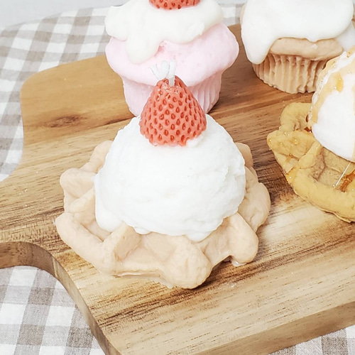 ソイワッフルキャンドル キャンドル・キャンドルホルダー moka