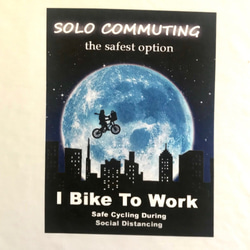 I BIKE TO WORK　自転車通勤応援Tシャツ 3枚目の画像