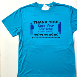 感染予防メッセージTシャツ、KEEP YOUR DISTANCE 3枚目の画像