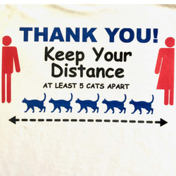 感染予防メッセージTシャツ、KEEP YOUR DISTANCE 6枚目の画像