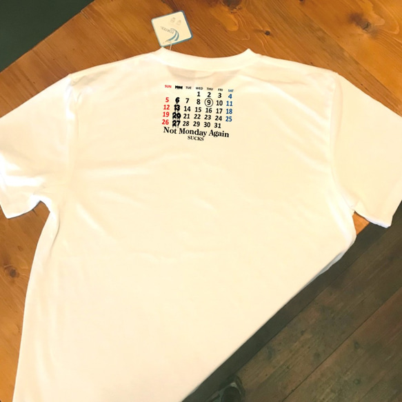 月曜日 が 嫌い な人たちの Tシャツ (笑) おもしろTシャツ 4枚目の画像