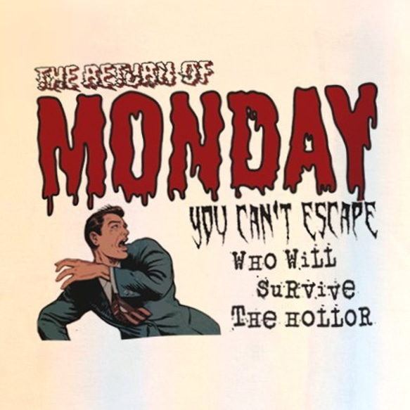 月曜は嫌いだ！ Tシャツ 3枚目の画像