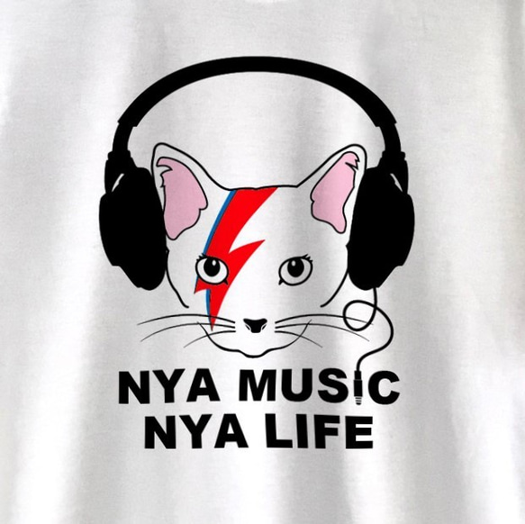 NYA（ニャー）MUSIC / BOWIE / Tシャツ 2枚目の画像