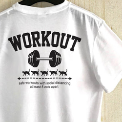 WORKOUT ＋ CATS / Tシャツ 1枚目の画像