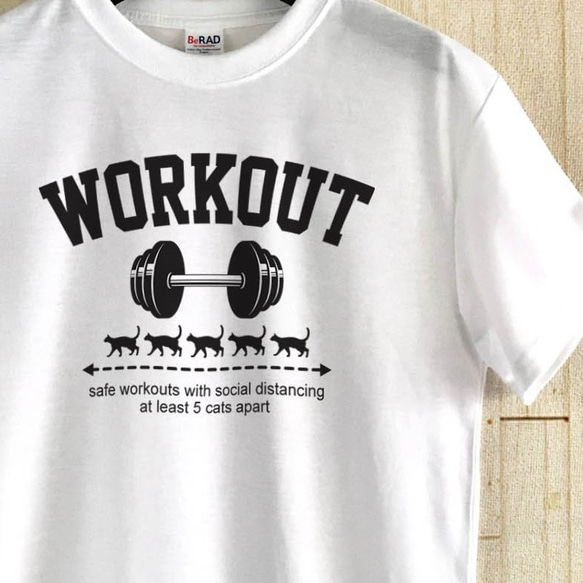 WORKOUT ＋ CATS / Tシャツ 3枚目の画像