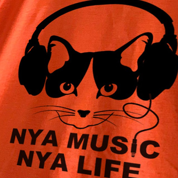 NYA MUSIC ORANGE / サマーTシャツ 2枚目の画像