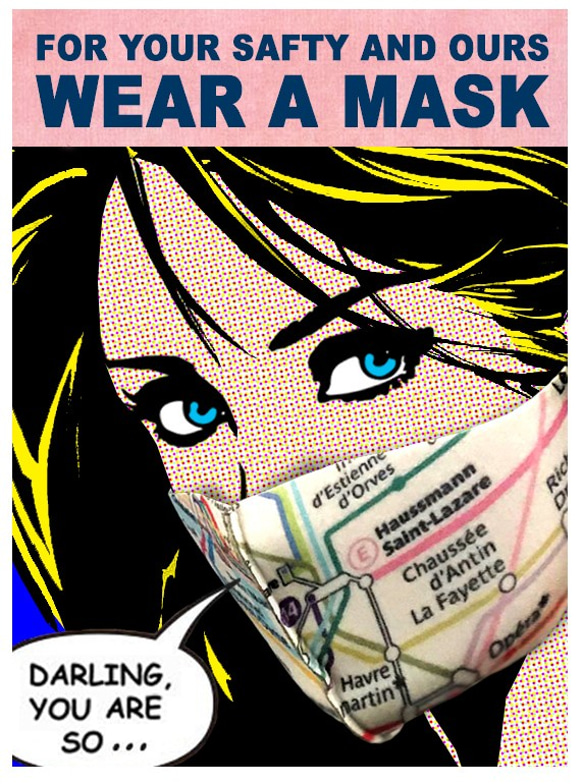 METRO MASK LADY / ポップアート デザイン 3枚目の画像