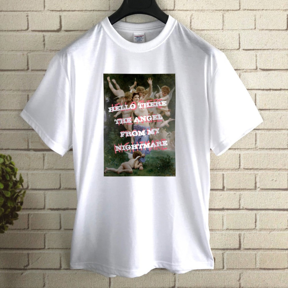The angel from my nightmare / 絵画プリント Tシャツ 2枚目の画像