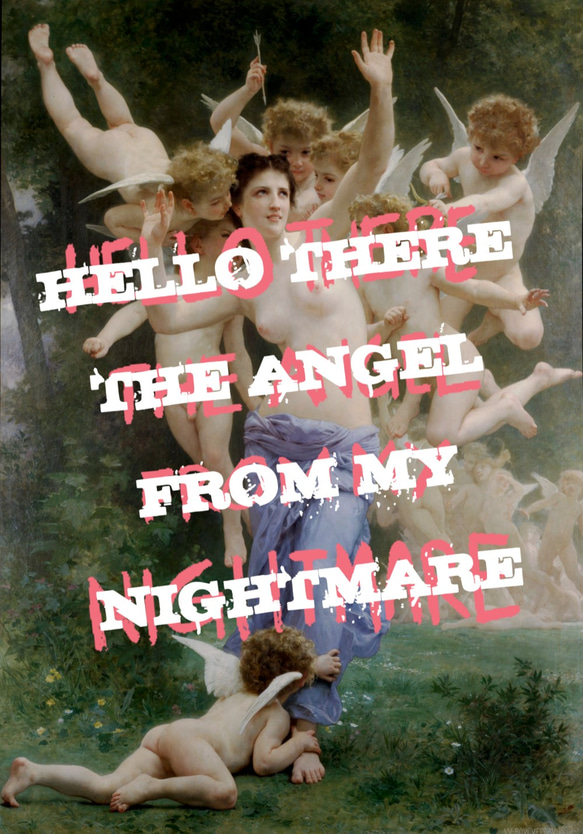 The angel from my nightmare / 絵画プリント Tシャツ 3枚目の画像