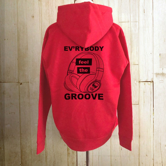 EV'RYBODY feel the GROOVE / ジップパーカー 5枚目の画像