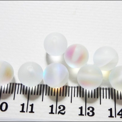 再入荷☆[素材]ルナフラッシュ8mm（10個） ビーズ 氷 通販 