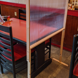 「テーブルパーテーション」　木製パーテーション　和風　パーテーション　衝立　飲食店　美容室などにおすすめ 4枚目の画像