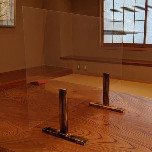 和風　パーテーション　ガラス窓　茶色　木製 和風 パーテーション ガラス窓 茶色 木製