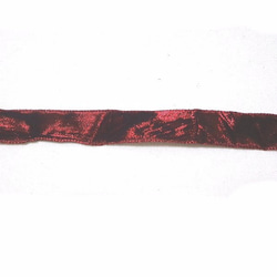 クラッシュベロアリボン　ボルドー 1m 2枚目の画像