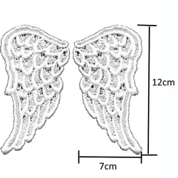 ベニスレースアップリケ　ビッグウィング 2枚セット 3枚目の画像