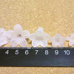 花ビーズ白ミックス50ｇ 2枚目の画像