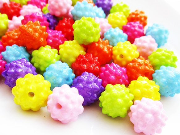 金平糖ビーズ12㎜オペーク80個 ビーズ HONEYBEETAIL 通販 5980196