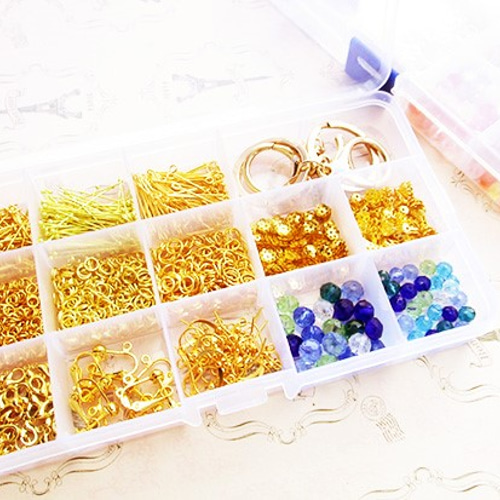 アクセサリーパーツ14種セット ゴールド 金具・チェーン