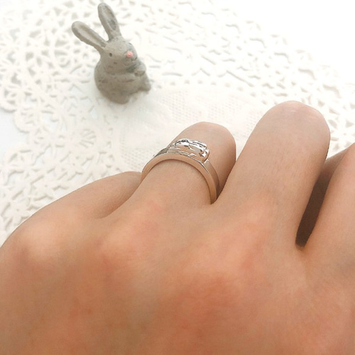 シルバー うさぎリング 指輪・リング mashuu 通販 10112019｜Creema  