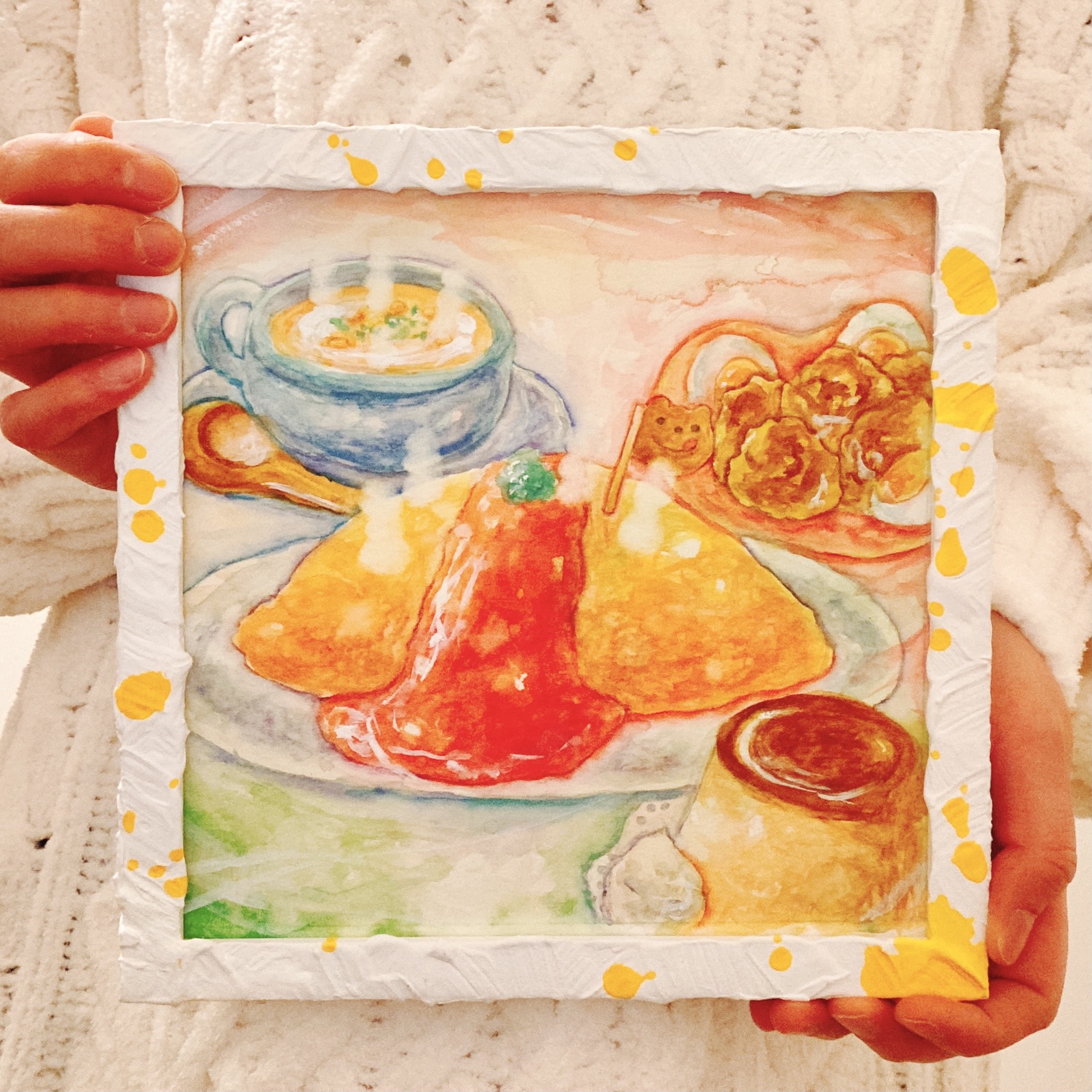 【絵本 原画】「ほっこりごはん」