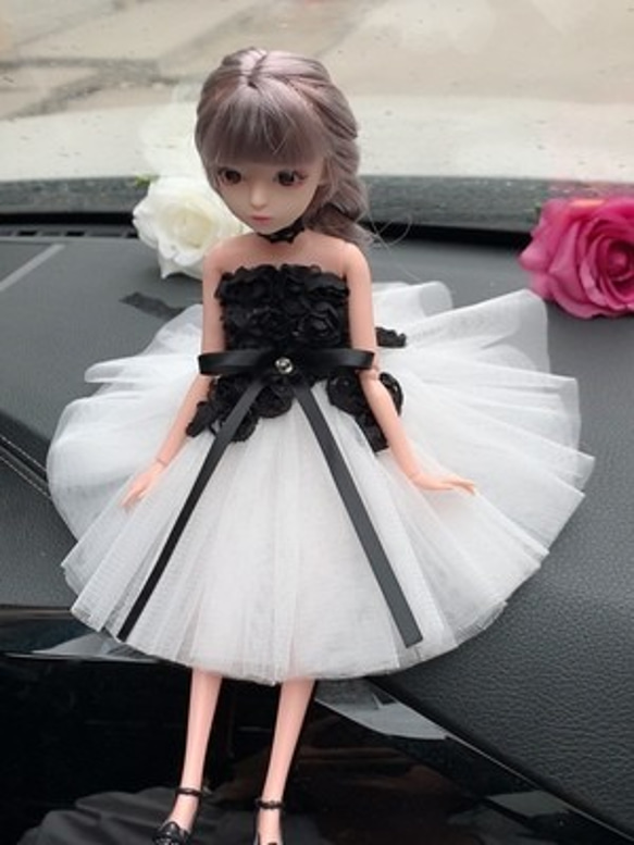 車置物　カー用品　置物　ドール　姫様　関節人形　飾り　ホーム用品 4枚目の画像